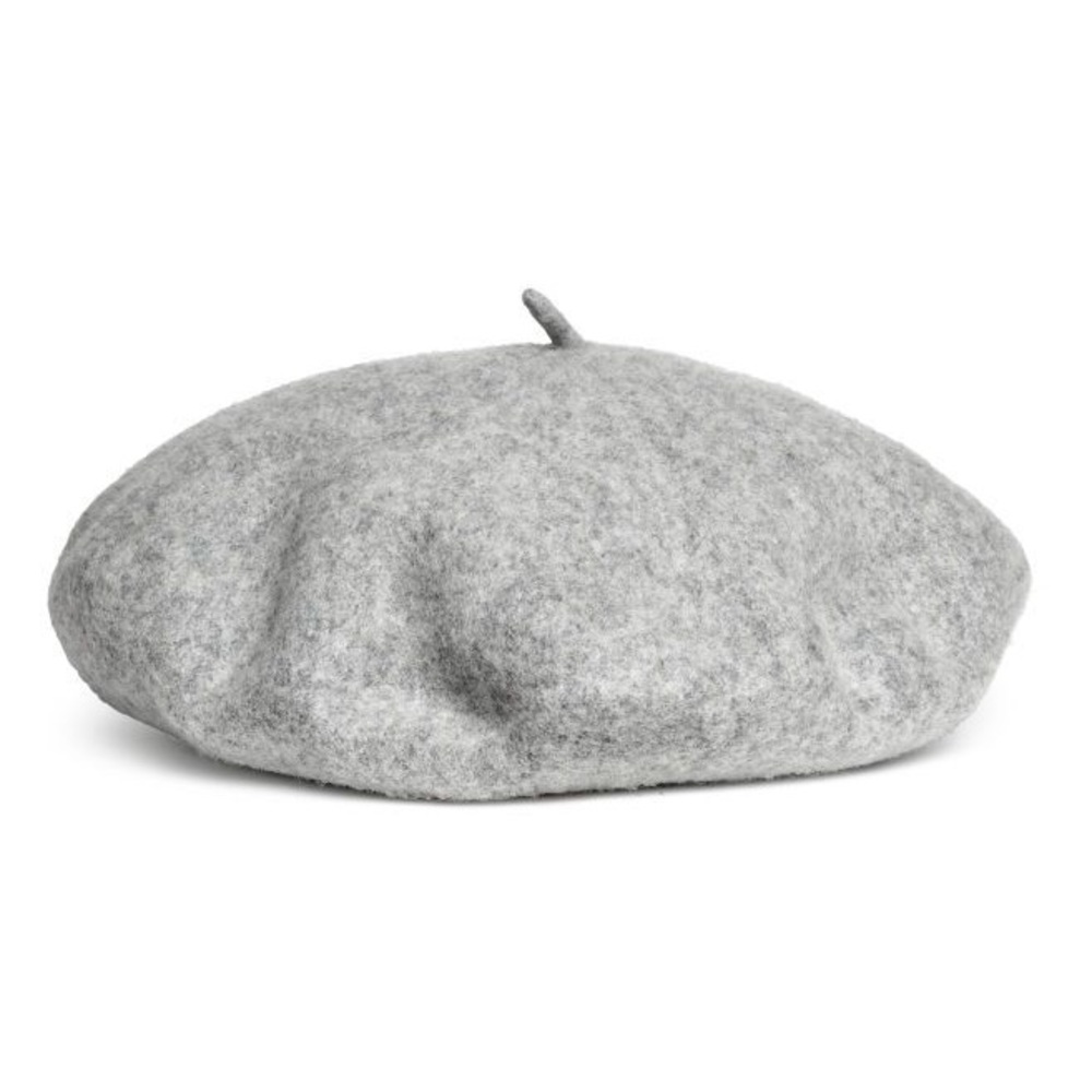 Felt grey beret